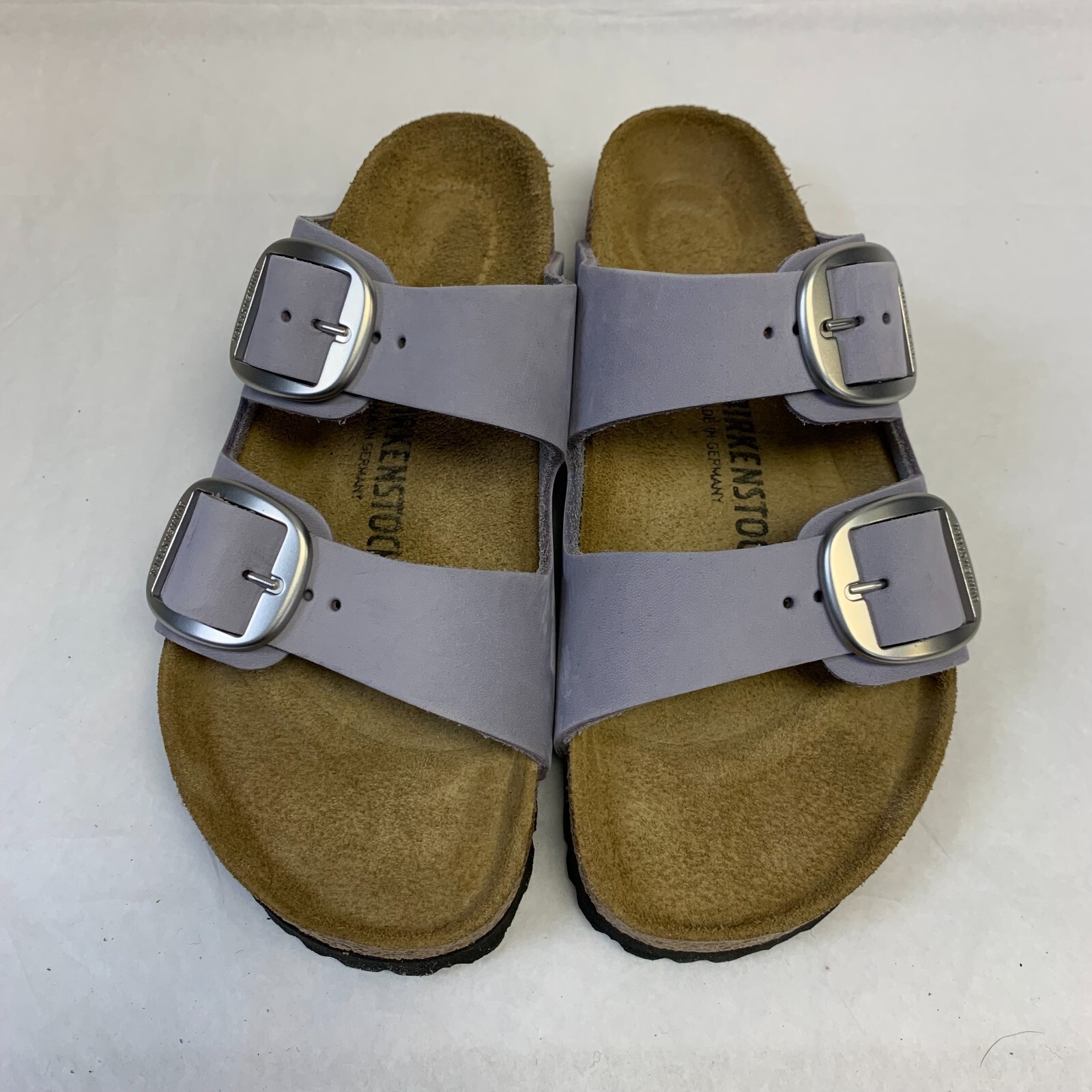 Birkenstock New w/ Box Arizona Big Buckle Purple Fog Nubuck Narrow Select Size