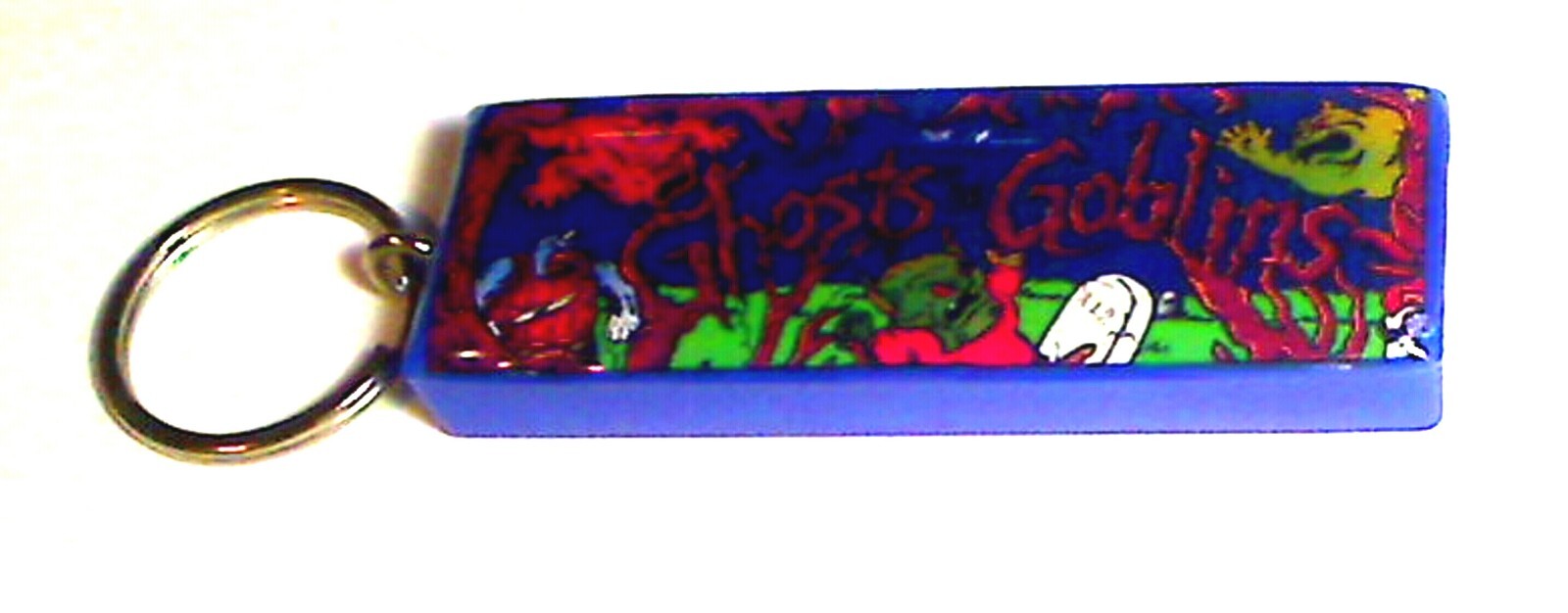 Ghosts 'N Goblins Arcade Marquee Coin Door accessory Keychain