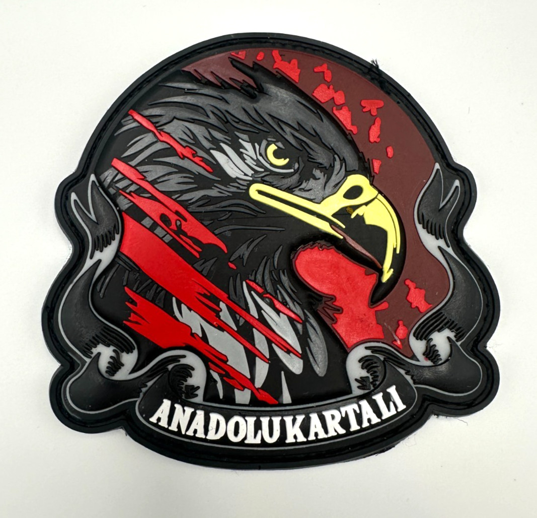 ANATOLIAN EAGLE EXERCISE - TURKISH AIR FORCE -RED- HIGH QUALITY PVC PATCH
