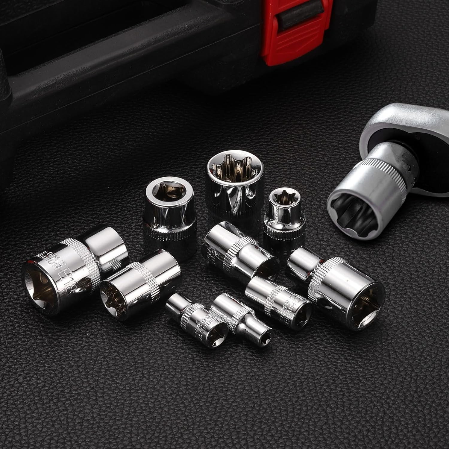 1/4" Drive Torx Deep Socket Set 6pc E4-E10 External Torx Sockets Auto Repair