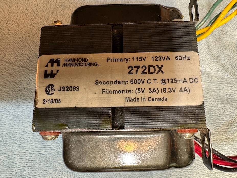 1 HAMMOND 272DX push pull 45 2A3 6B4 6L6 6SN7GT TUBE SE AMP POWER TRANSFORMER
