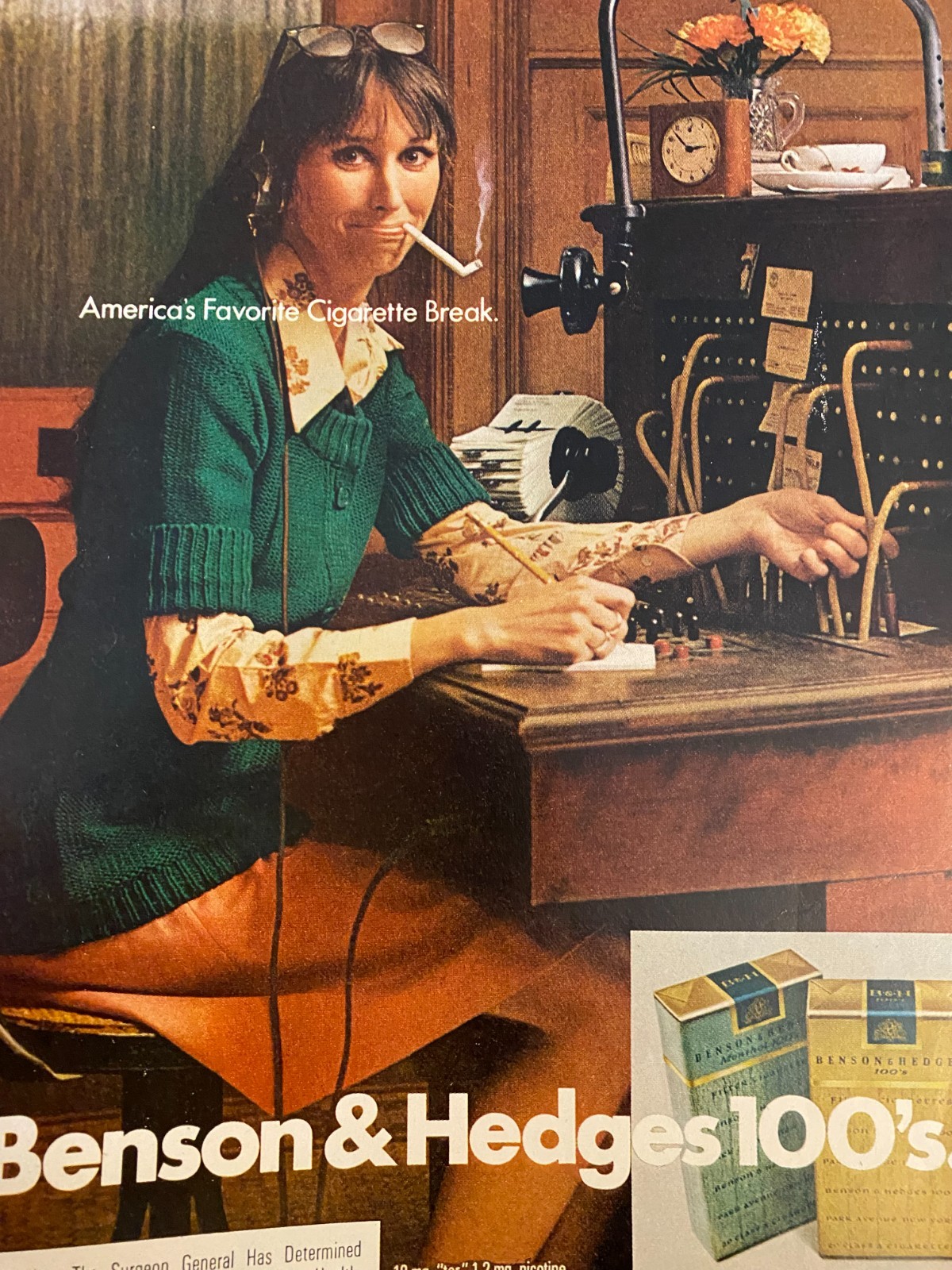 Benson and Hedges Cigarettes, Full Page Vintage Print Ad