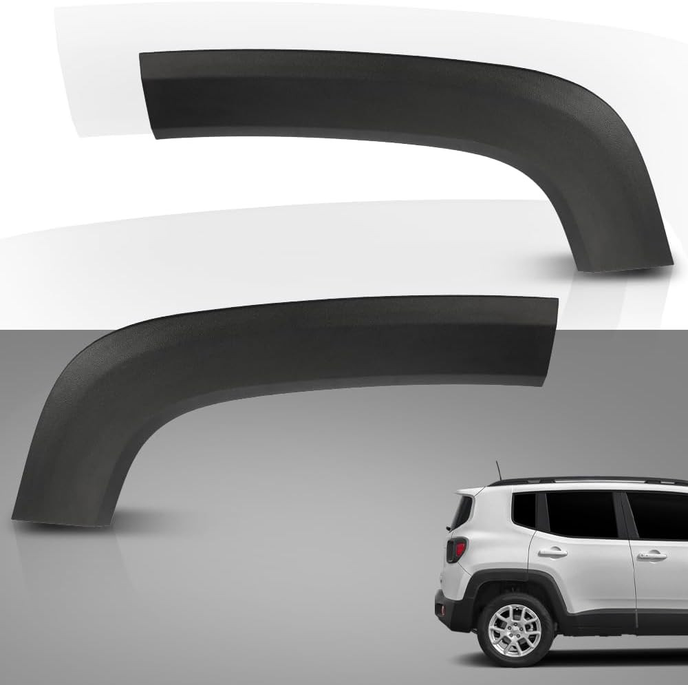Rear Left & Right Fender Trim Molding Fit Jeep Renegade 2015-2023 Durable Black
