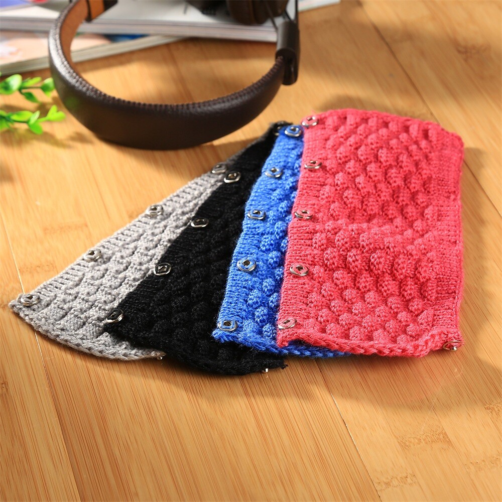 1pc Headband Cover 4 Colour Pure Wool Hand-Woven Headphones Headset Replacements
