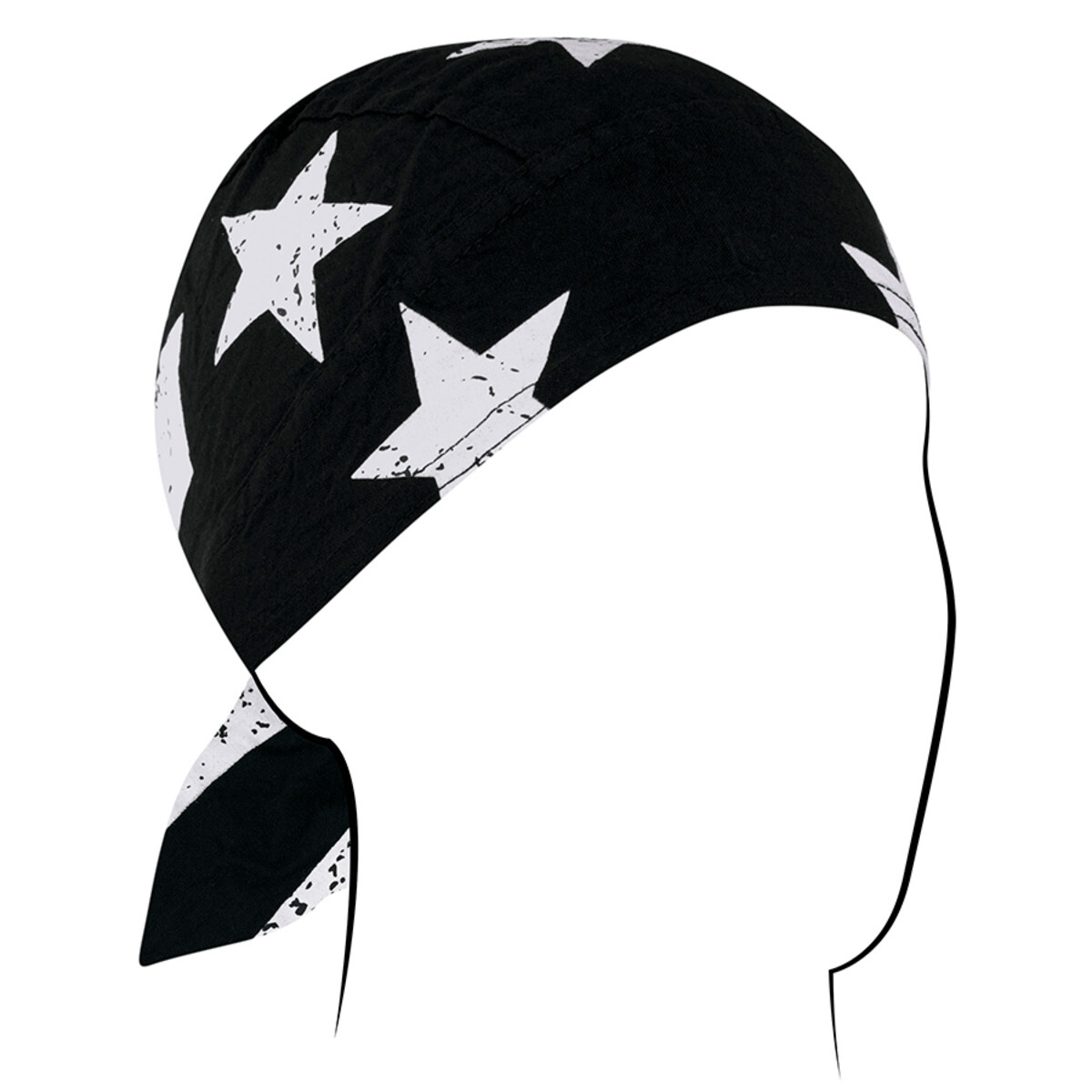 Zan® Flydanna® Cotton Black & White Vintage American Flag