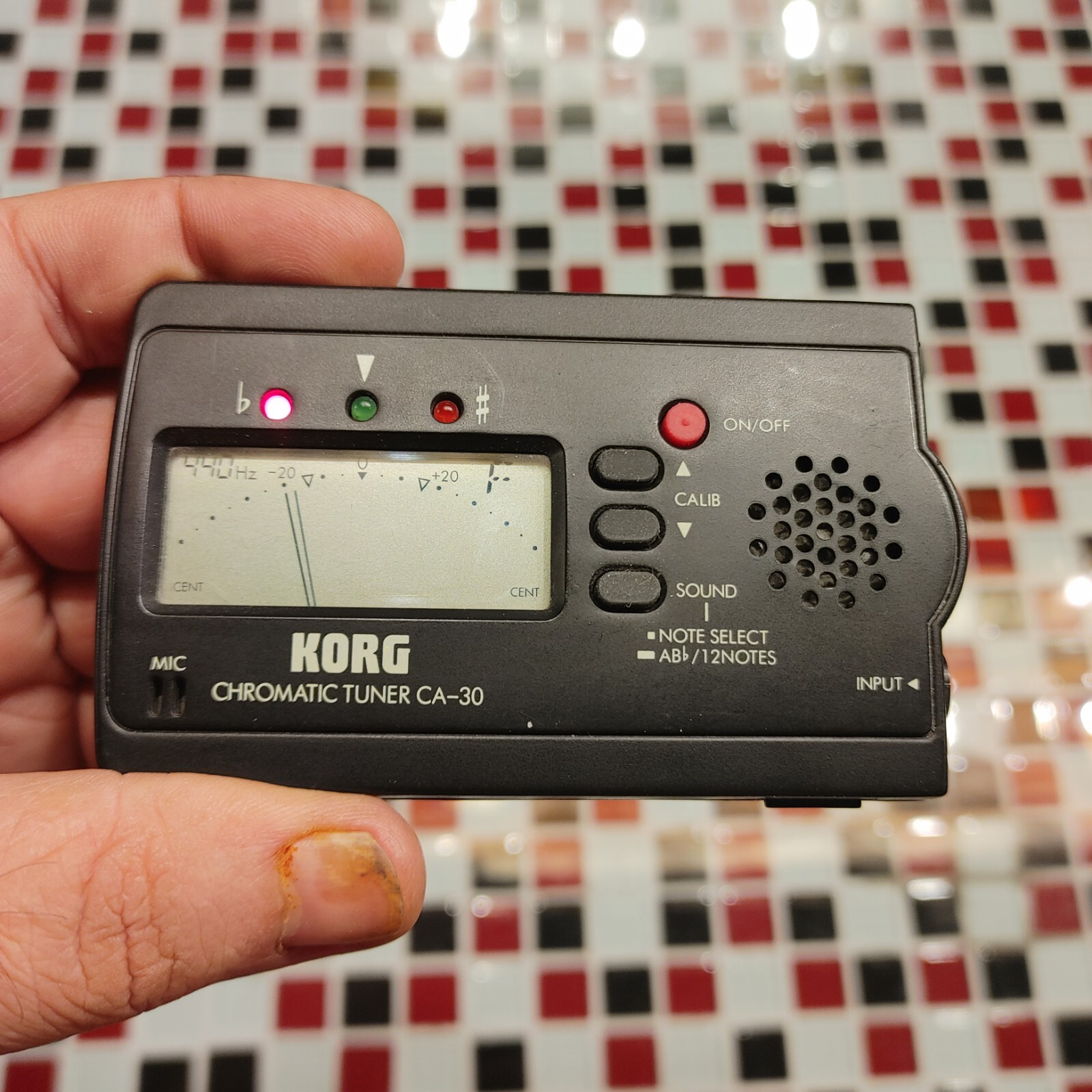 Tested Working ~ Korg CA-30 Chromatic Tuner Guitar Bass ~ Preowned
