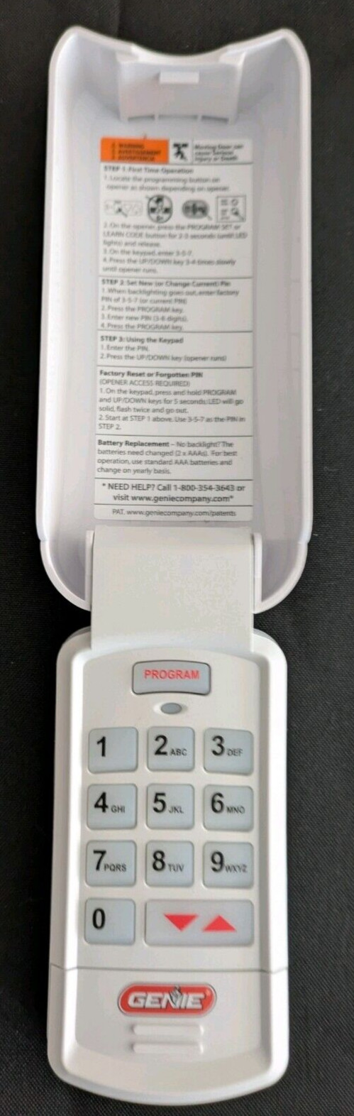 Genie GK-BX Intellicode Keyless Entry Wireless Keypad 37224R