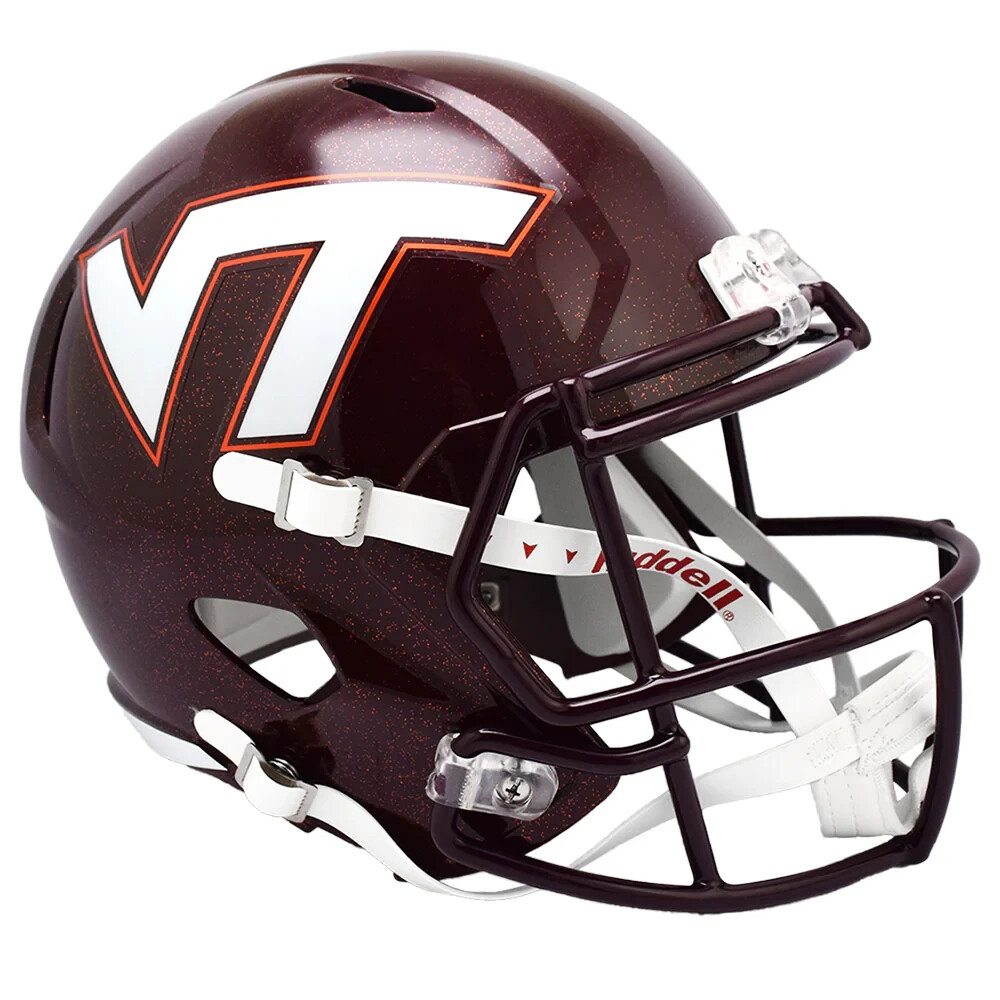 *SALE* VIRGINIA TECH HOKIES FULL SIZE SPEED REPLICA NCAA RIDDELL FOOTBALL HELMET