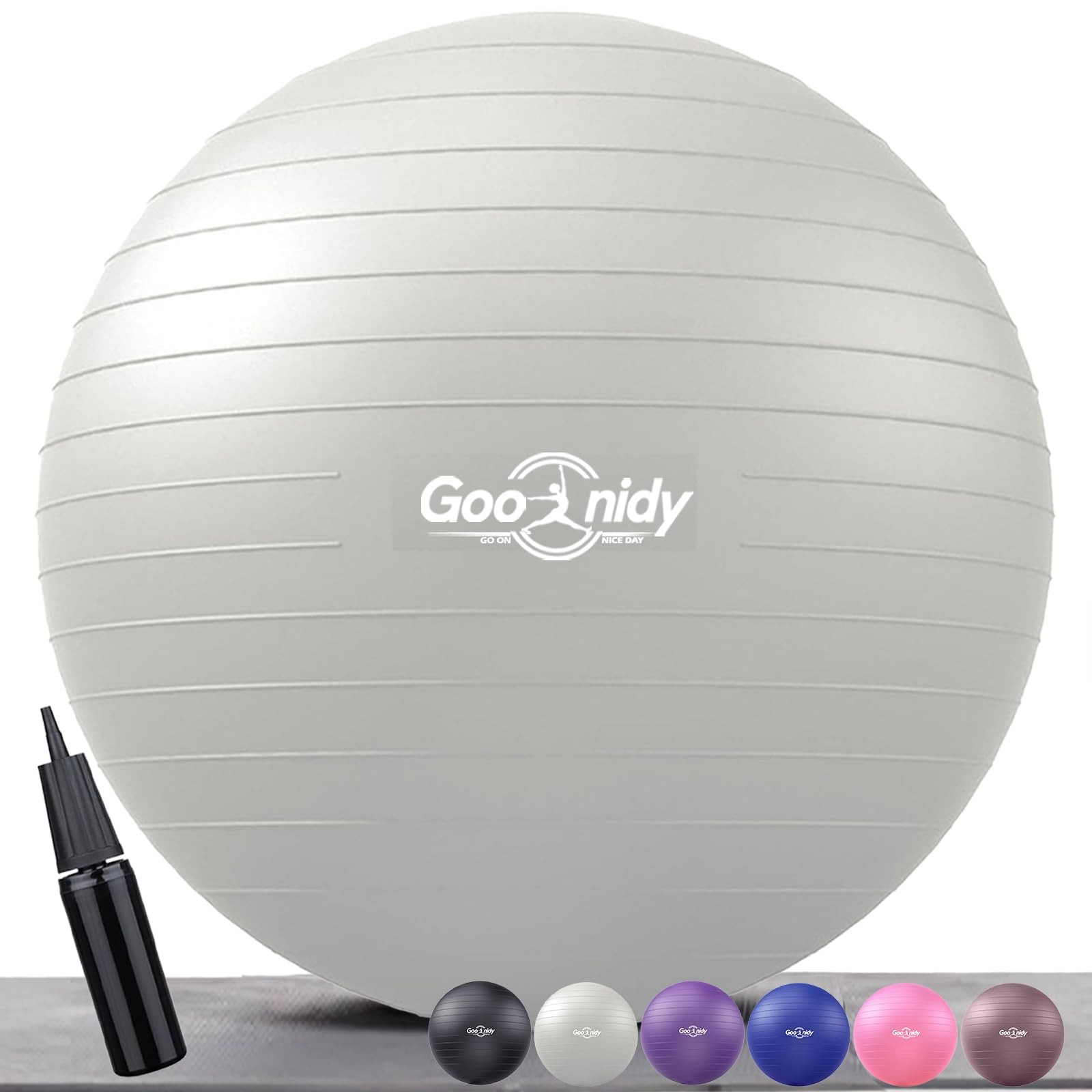 AntiBurst Yoga Ball Chair  2200lb Support for Pilates, Therapy, Fitness