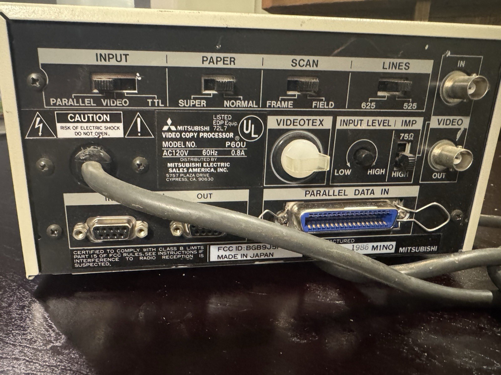 Genuine MITSUBISHI P60U Video Copy Processor.