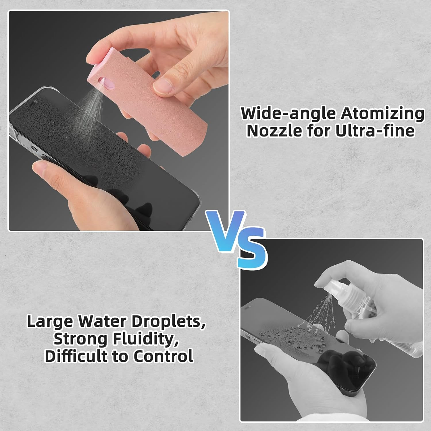 Screen Cleaner Kit 4 Pcs, 3-In-1 Touchscreen Mist Cleaner Spray and Microfiber