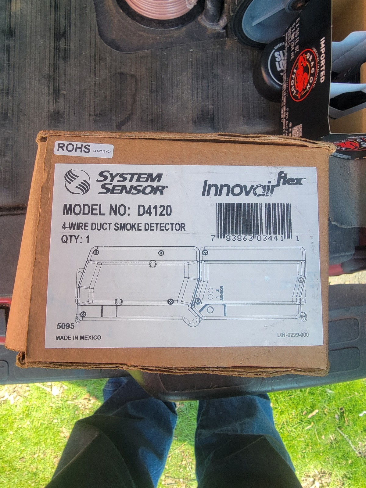 D4120 Two-System Sensor 4-Wire Photoelectric Duct Smoke Detector