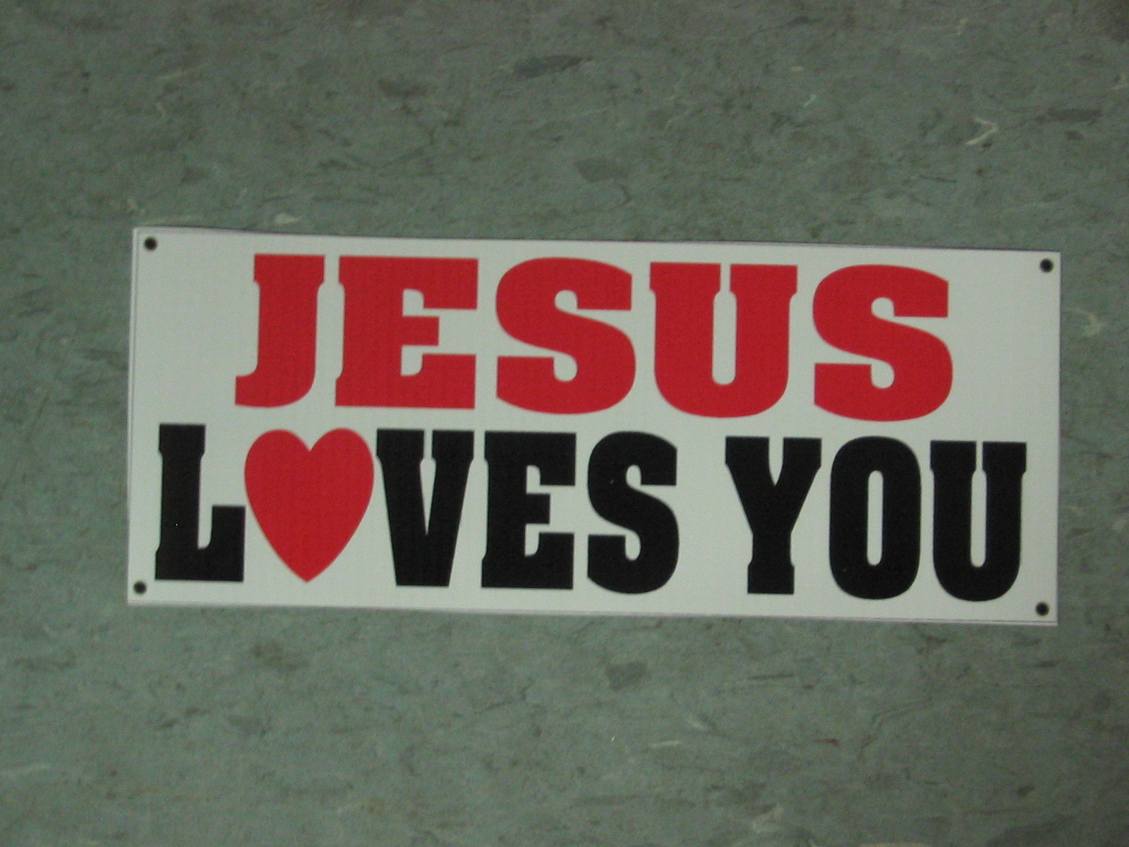 JESUS LOVES YOU BANNER Sign High Quality for Restaurant Business Home Church Bar