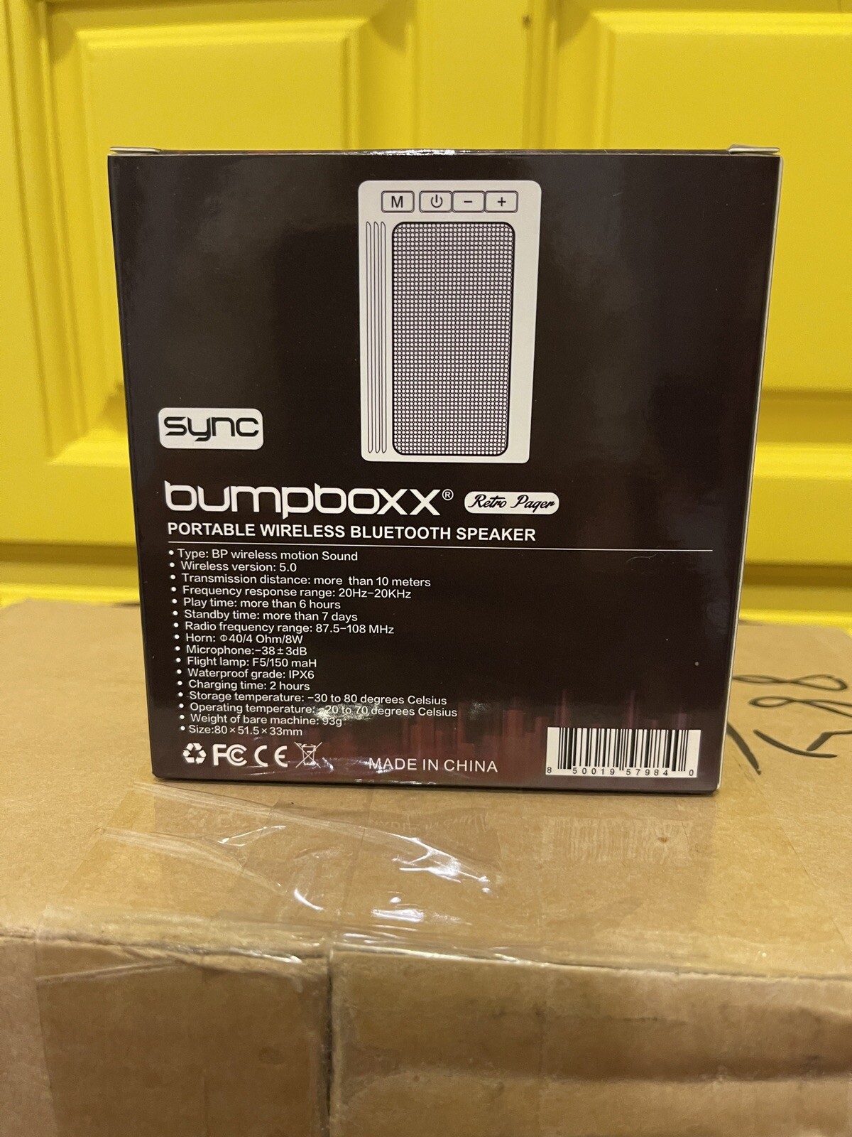 Bumpboxx Jackie Robinson Clear Retro Pager Portable Wireless Bluetooth Speaker