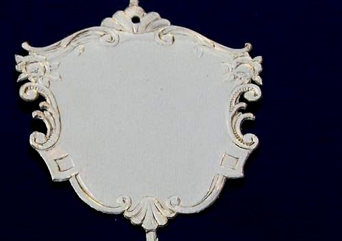 German Dresden Gold Foil Die-Cut Victorian Scrap Art Paper Set/3 GIFT TAGS