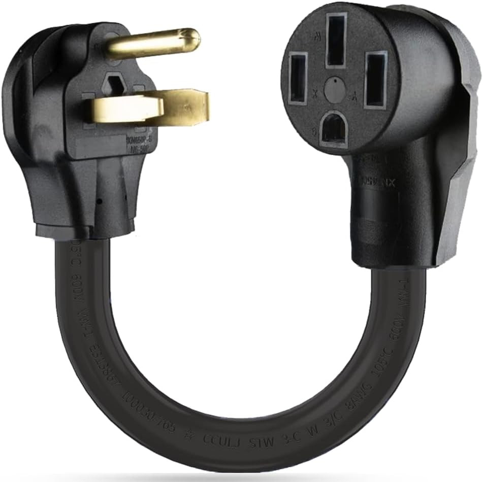NEMA 6-50P to 14-50R EV Charger Adapter Cord - UL Certificate, 250V 3 Prong Drye