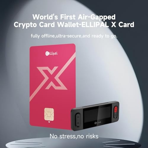 X Card Raspberry Red – Air Gapped Crypto Cold Wallet （with Starter Accessory