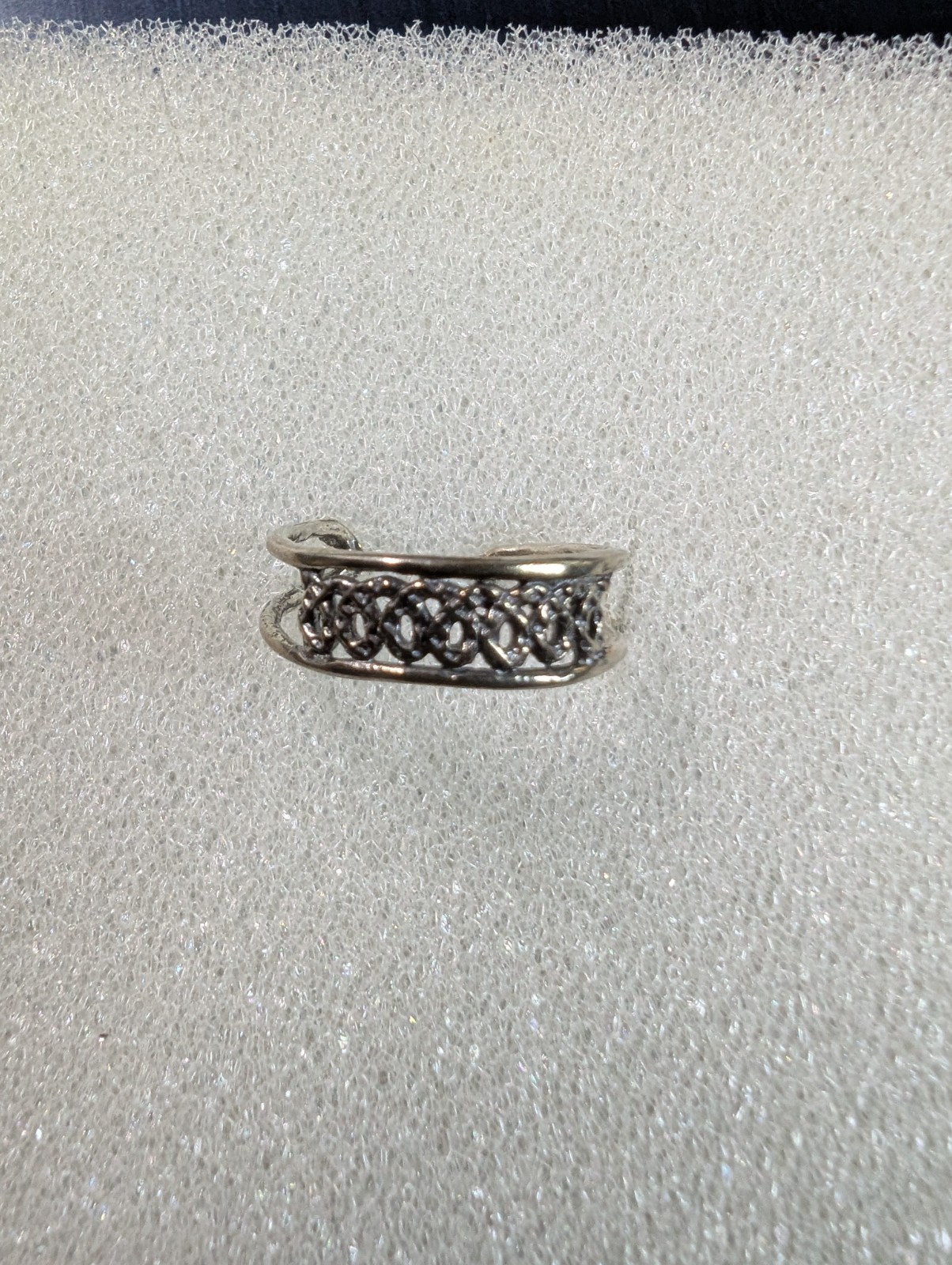 Sterling silver toe ring 925 adjustable DAD585