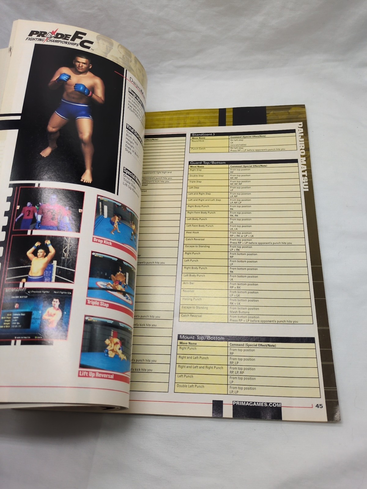 Pride Fighting Championships Primas Strategy Guide Book