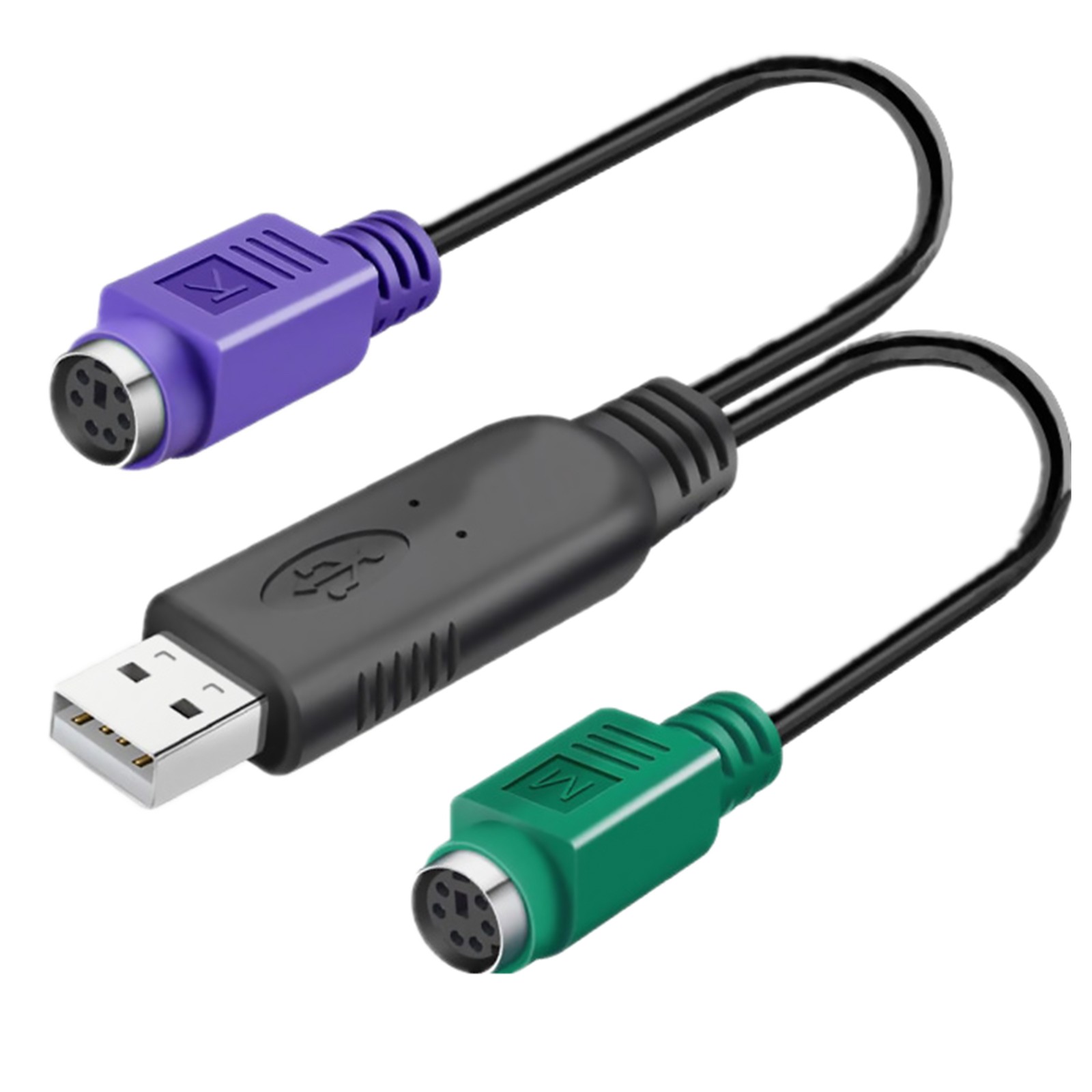 USB M to PS2 F Active Converter Connector Cable Adapter For Mouse Keyboard