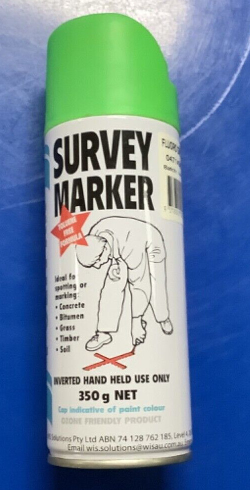 Polypak SURVEY MARKING PAINT 350g Aerosol, Fast Dry, Toluene Free FLURO GREEN