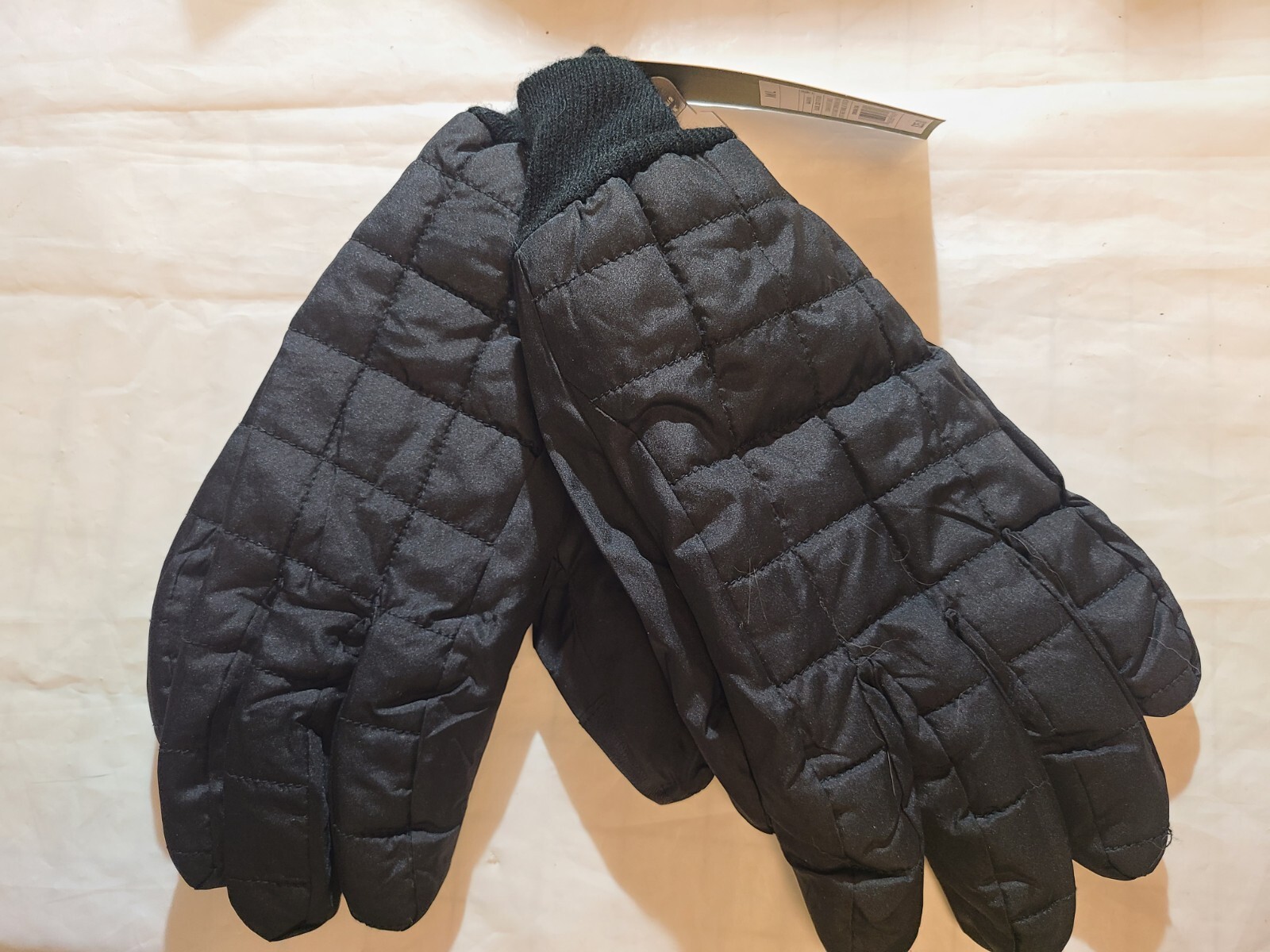 Men's Quilted Ski Gloves - Goodfellow & Co Black Size M/L
