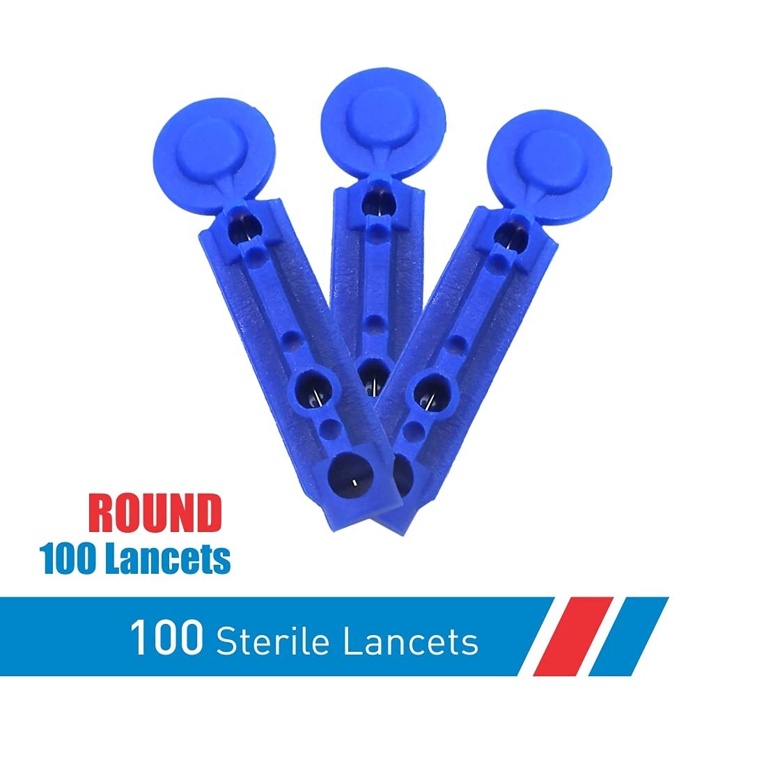 AccuSure Round Blood 100 Lancets