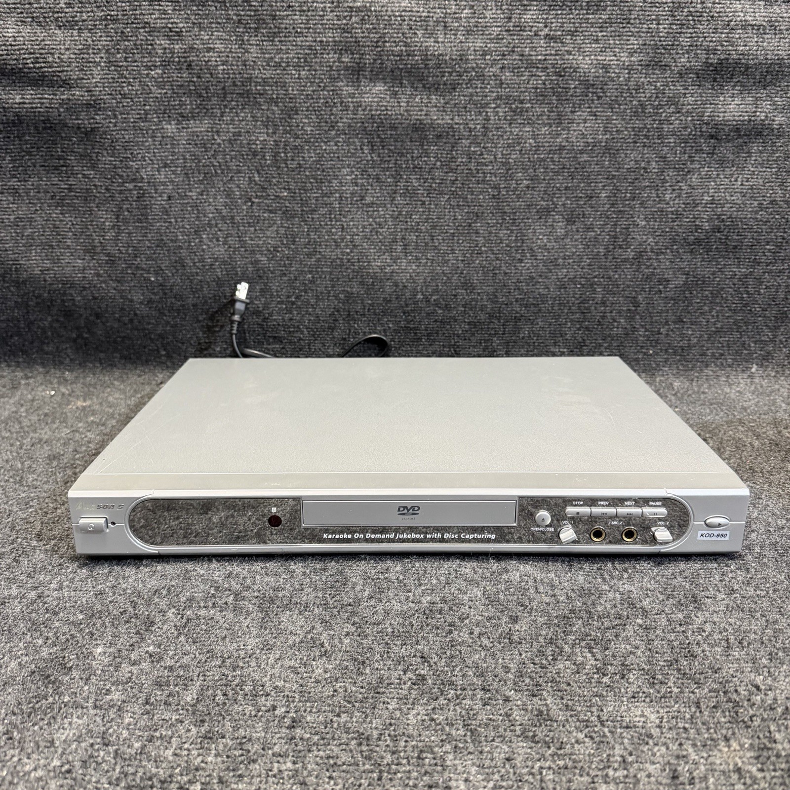 Acesonic KOD-640 PRO Karaoke for PARTS / Not Working w/ Seagate 750GB Hard Drive