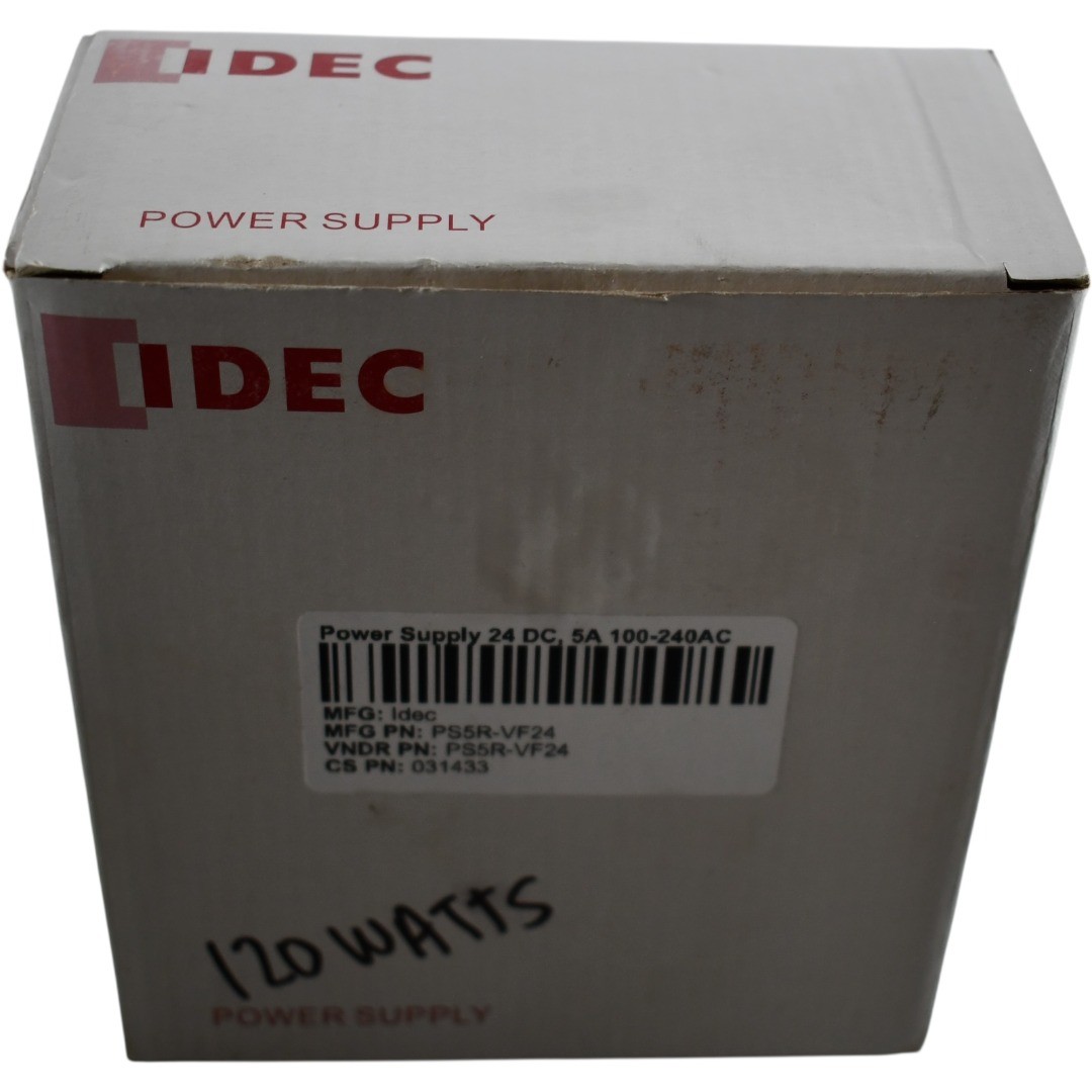 NEW Idec PS5R-VF24 PS5R-V Series 24VDC 5A 120W DIN Rail Power Supply