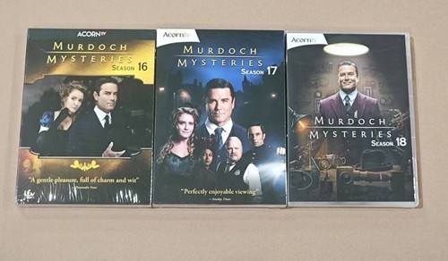 Murdoch Mysteries Complete Seasons 16 17 & 18  ( DVD Set ) New & Sealed US