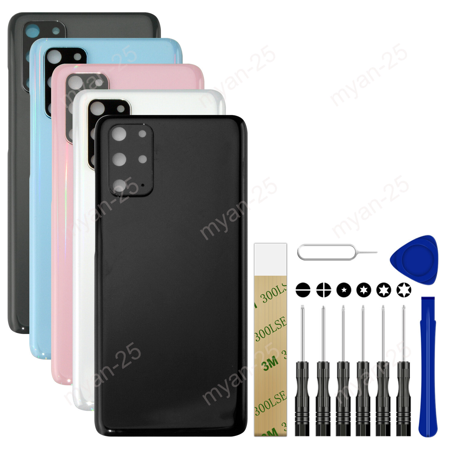 Back Door Battery Cover + Camera Lens For Samsung Galaxy S20+ Plus 5G SM-G986U1