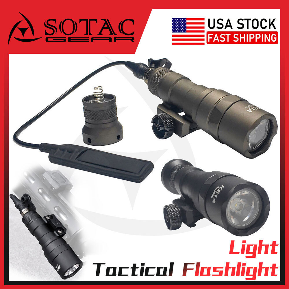 SOTAC Tactical M300B Flashlight Weaponlight w/ S/S MA-X Mount&Pressure Switch US