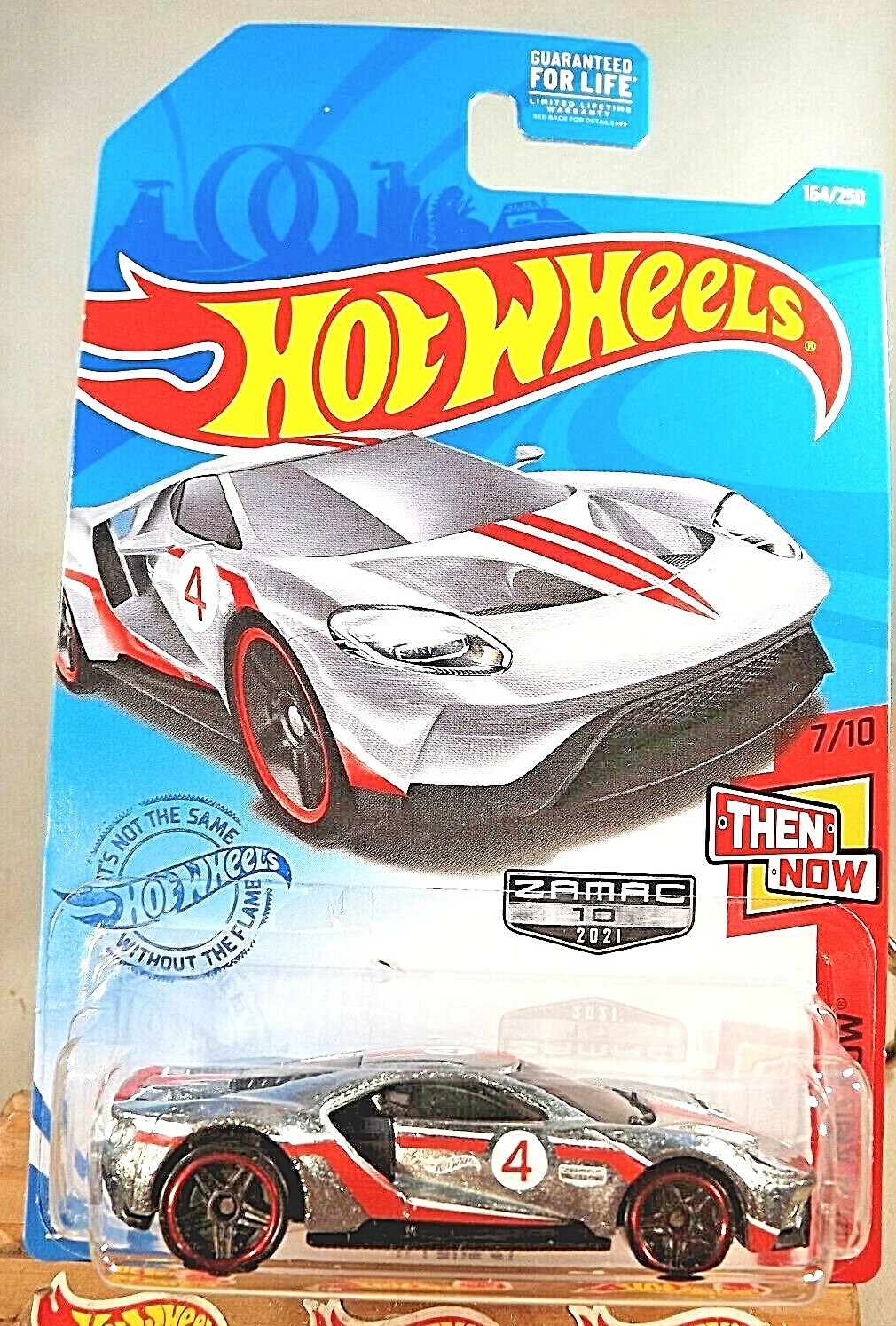 2021 Hot Wheels Walmart #10 Zamac #164 Then and Now 7/10 '17 FORD GT Zamac wPr5s