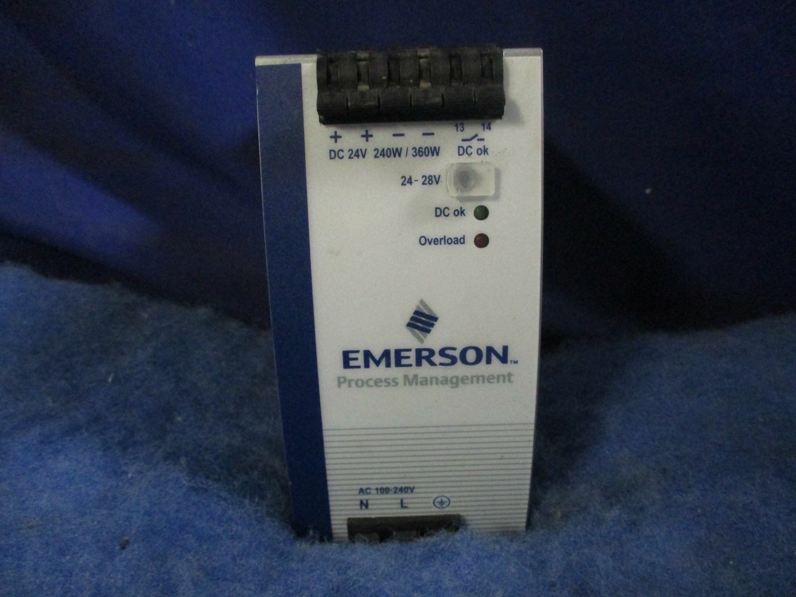 Emerson Ovation 1X00781H01L Din-rail Power Supply REV 2 24v-dc 10a 1 year warran