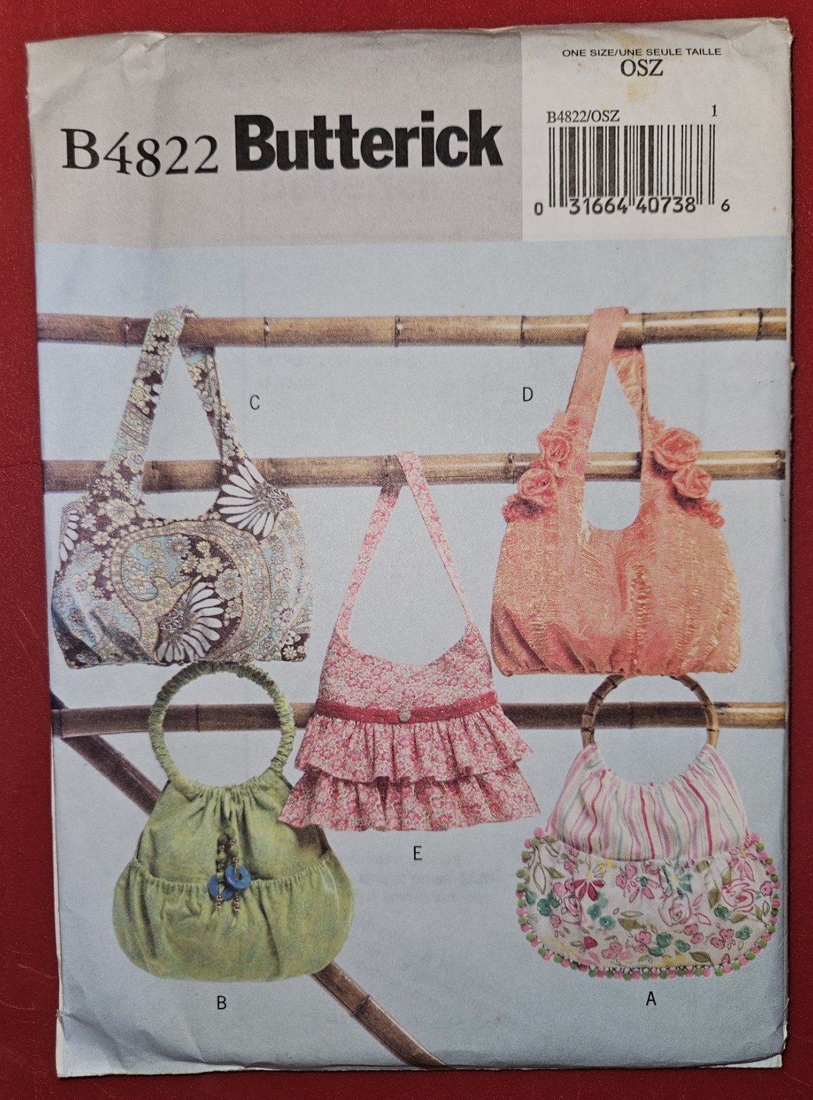 NEW Sewing Patterns Handbags~Purses~Clutches~Pouches~All Sizes~PICK YOUR PATTERN