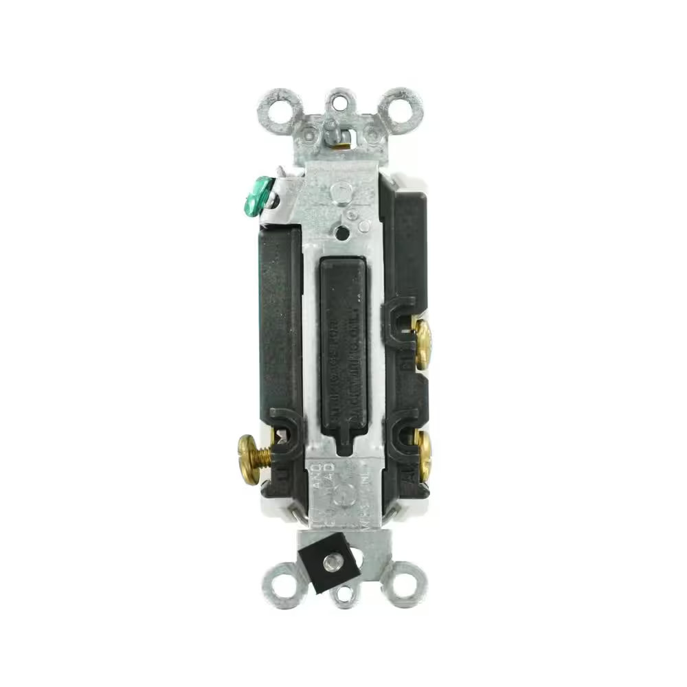 15 Amp Decora plus Commercial Grade Single Pole Double-Throw Center-Off Momentar