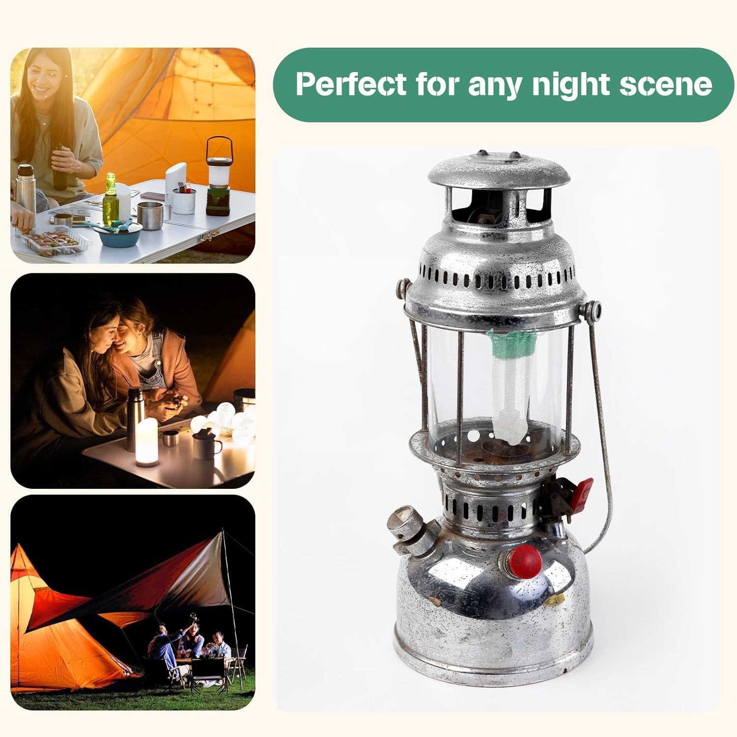Versatile 10 Pack Lantern Mantles - Bright Illumination for Camping Adventures
