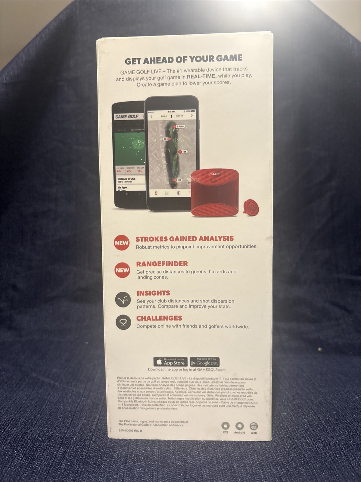 Game Golf Live GPS Shot Digital Tracking System BlueTooth Enabled Tracker GUC