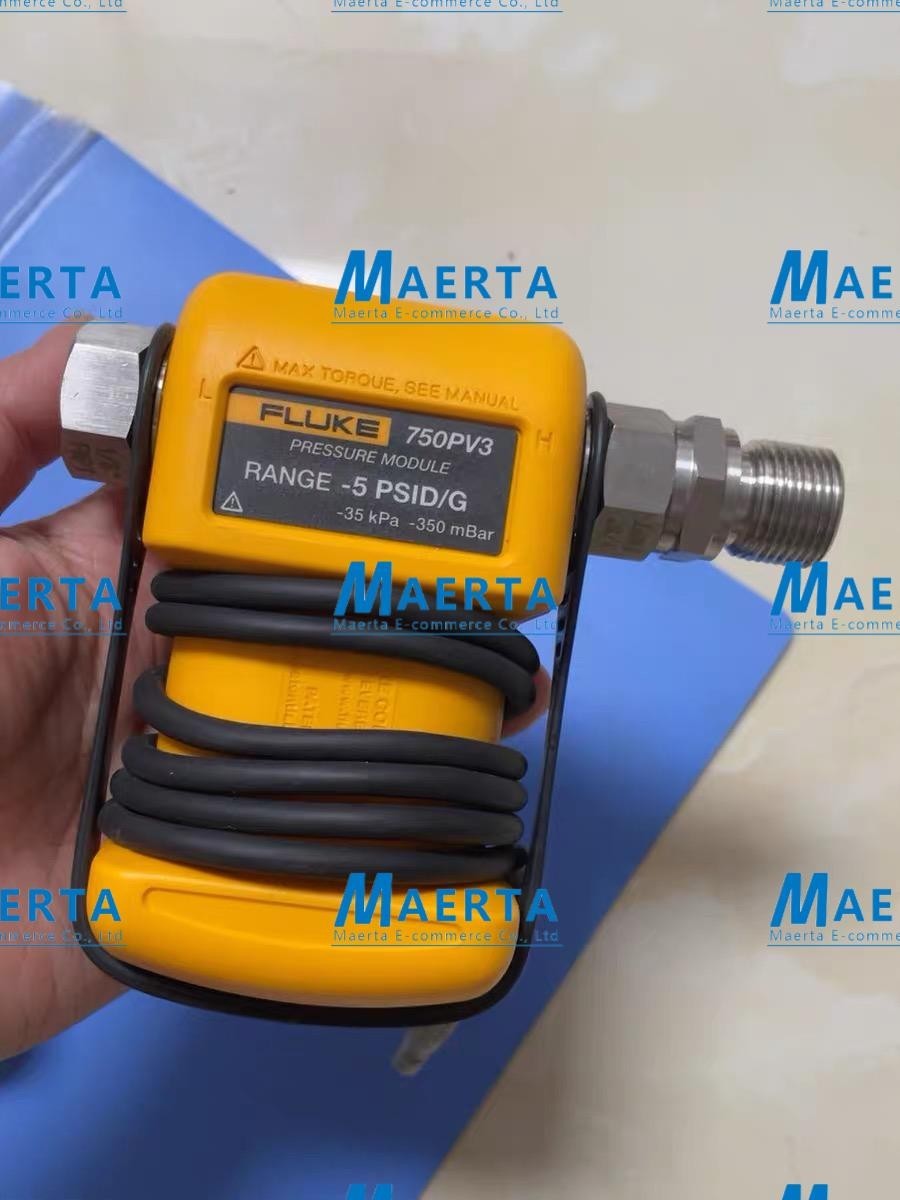 Used Test Work FLUKE 750PV3 Pressure Module RANGE -5 PSID/G -35 kPa -350 mBar