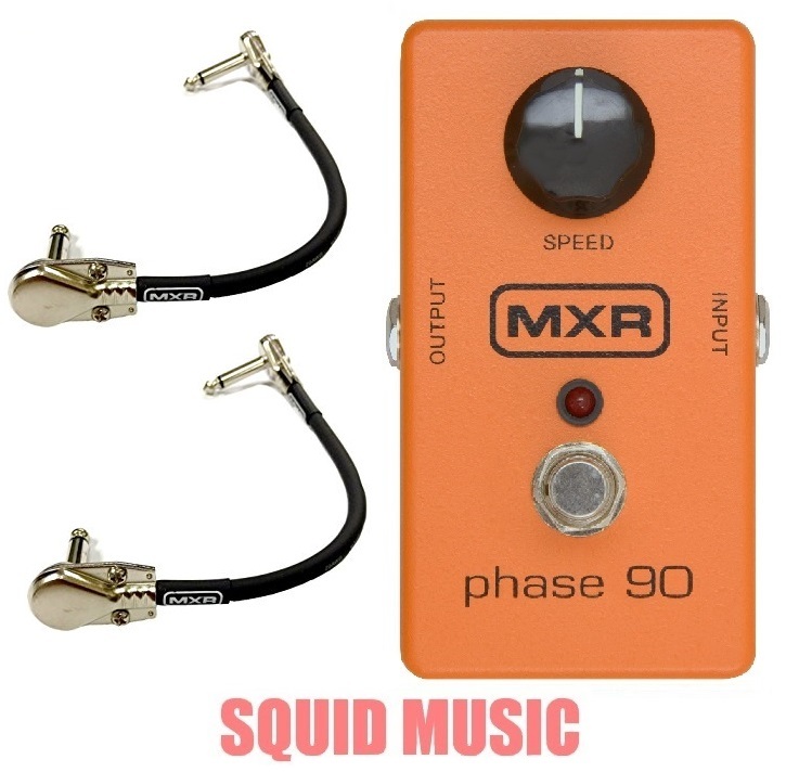 MXR Phase 90 Guitar Effects Pedal M101 ( 2 MXR PATCH CABLES ) M-101