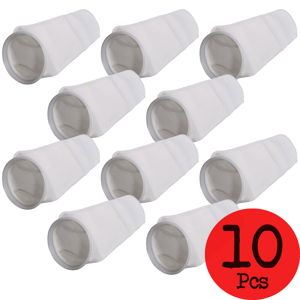 LOT OF 10 PCS. PRM TRADE SIZE #2 FILTER BAGS 0.5 MICRON POLYESTER FILTER BAGS