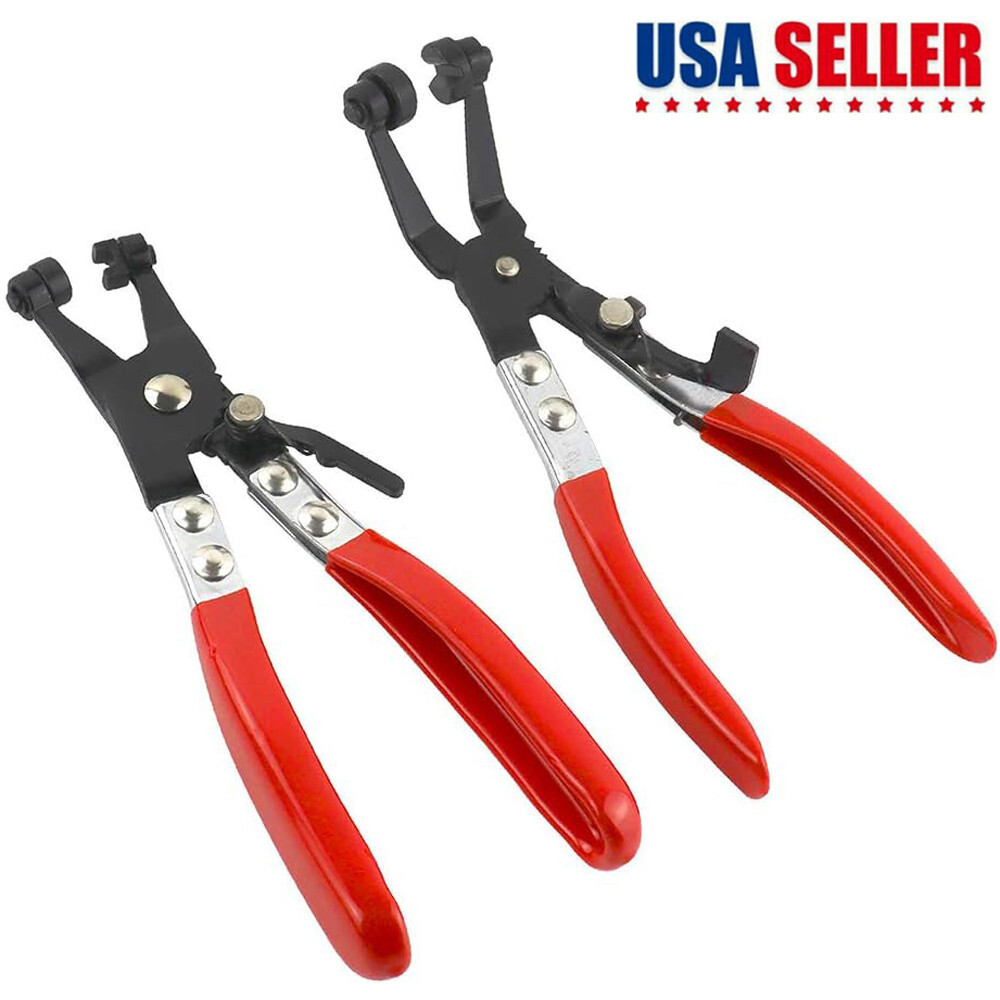 2x Hose Clamp Pliers Car Water Pipe Fuel Coolant Spring Bundle Removal Tools US