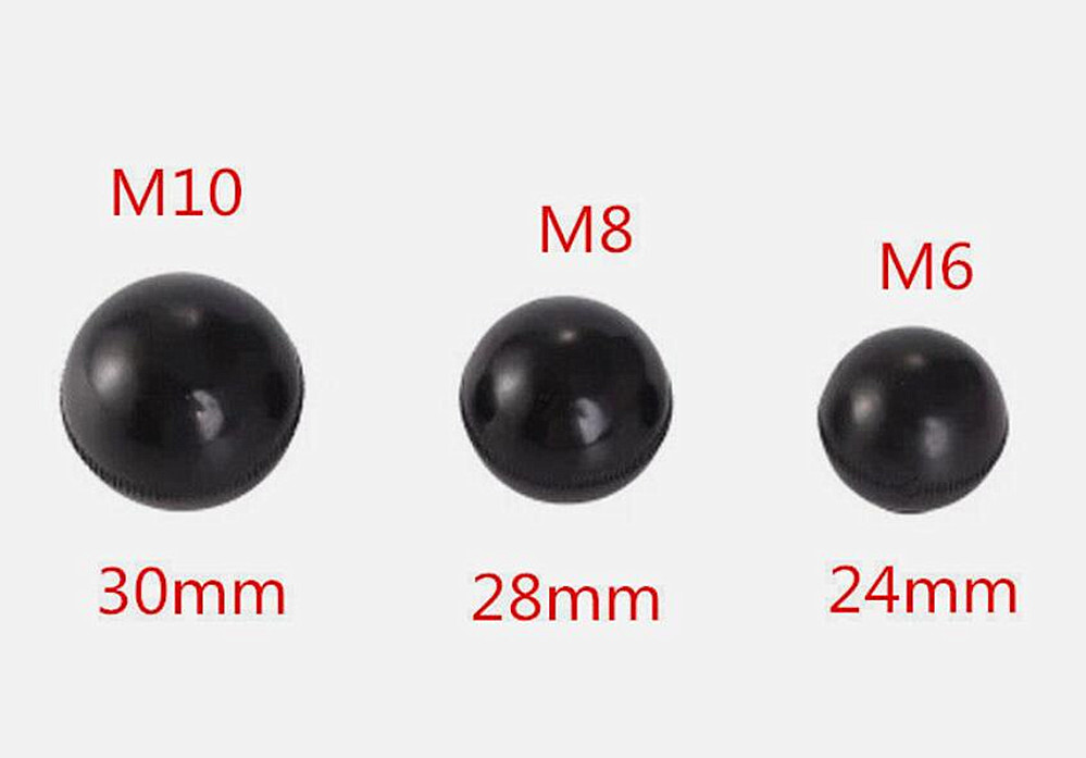 6PCS Milling Machine Plastic Ball Operating Handle Bakelite Shift Lever M10/8/6