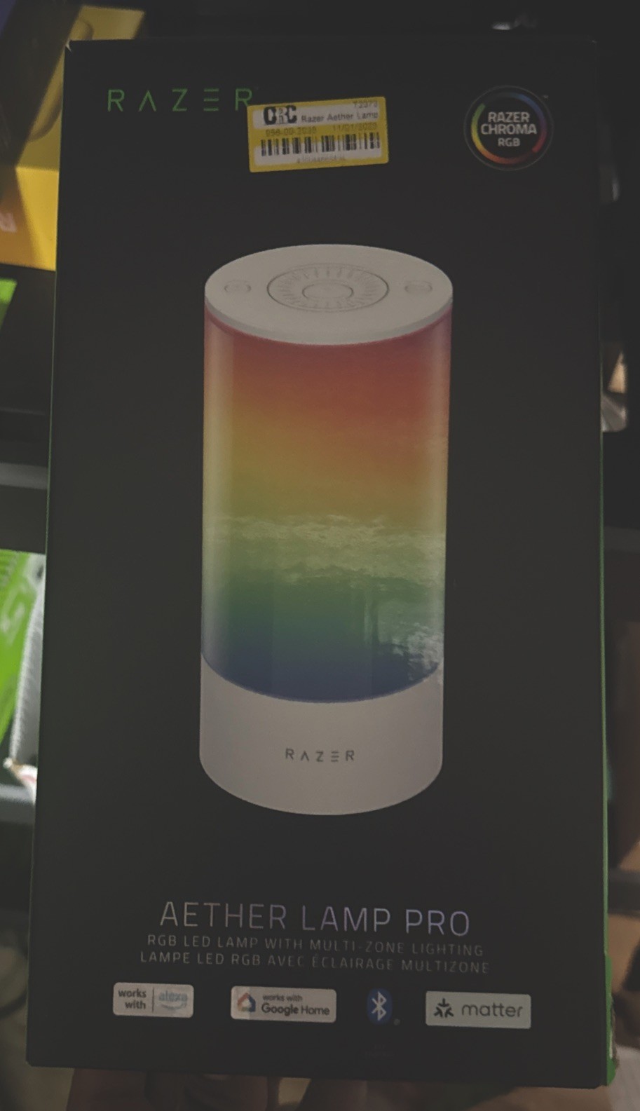 Razer Aether Lamp Pro Customizable RGB LED Lamp