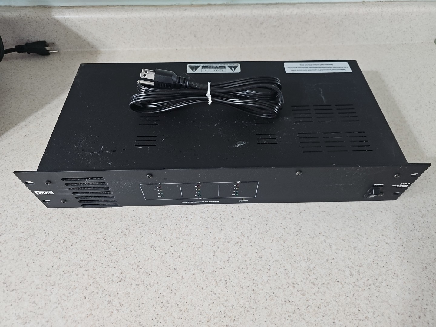RANE MA3 Professional Multichannel Amplifier w/ Power Cord