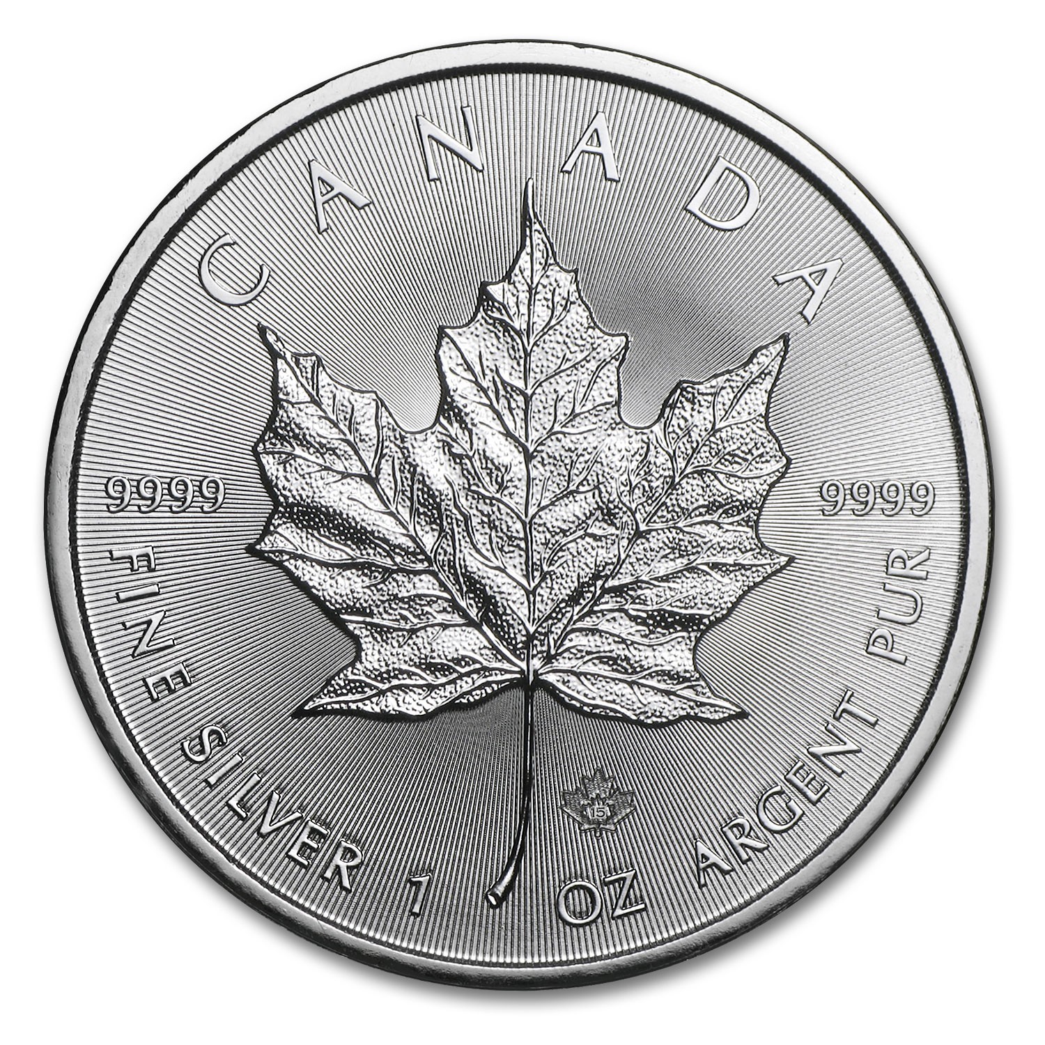 2015 Canada 1 oz Silver Maple Leaf BU