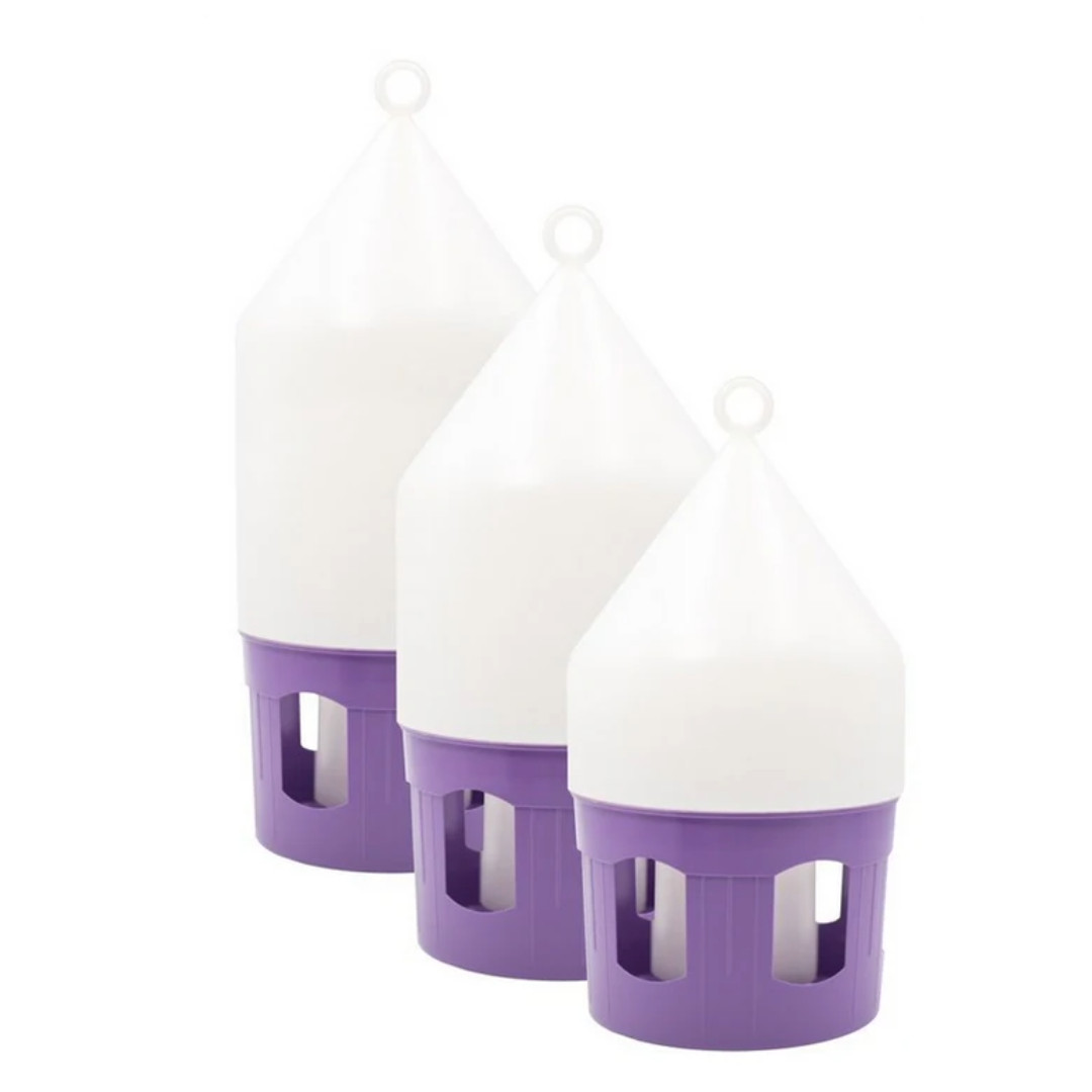 Polmark Antibacterial Drinker with Lifting Handle and Lock White/Violet