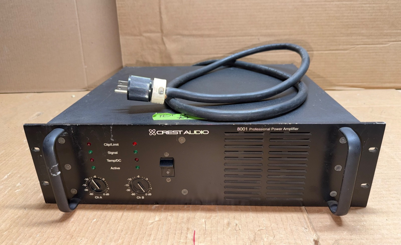 CREST AUDIO 8001 PROFESSIONAL POWER AMPLIFIER - TESTED