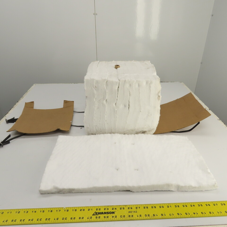 K-Lite #8 RCF Refractory Ceramic Fiber Anchored Block 1" x 12" x 24" L Lot Of 8