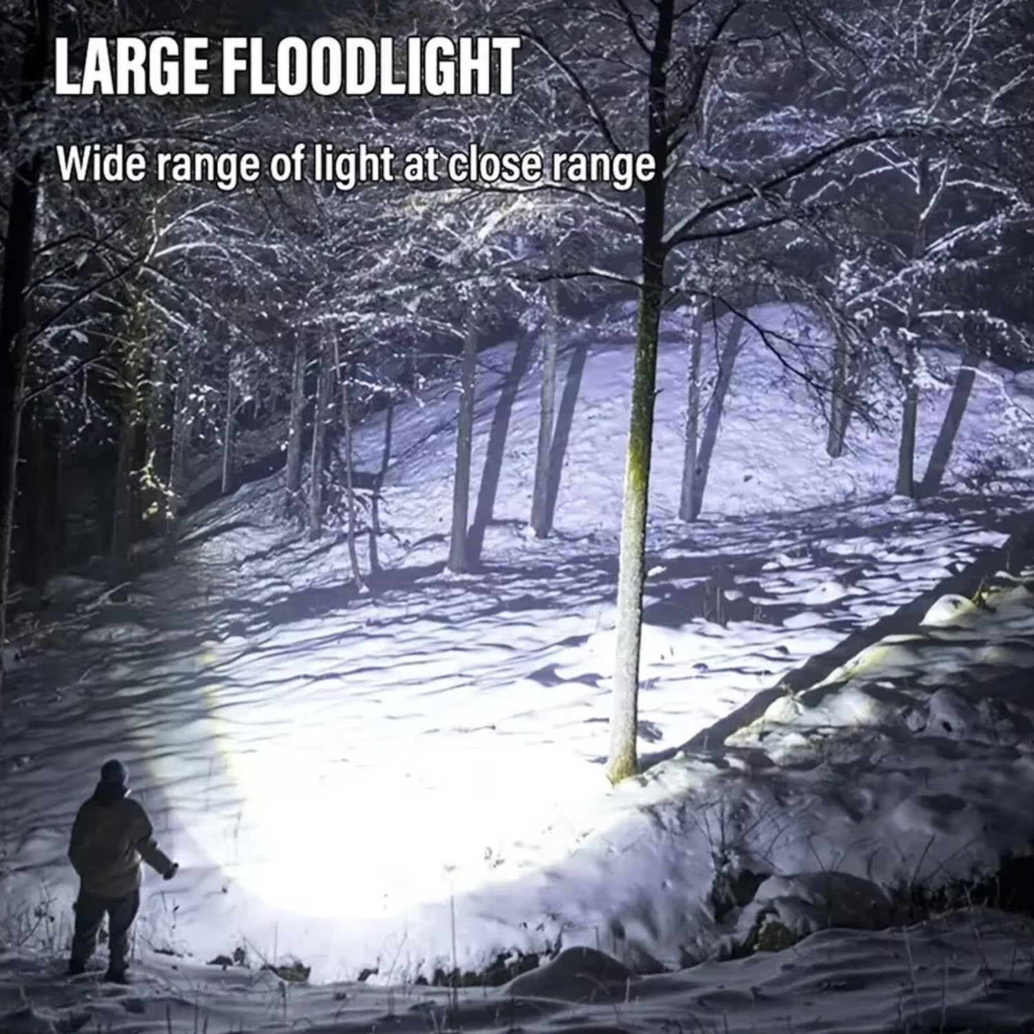 2 Pack Bright Solar/USB Rechargeable LED Spotlight Flashlight Searchlight